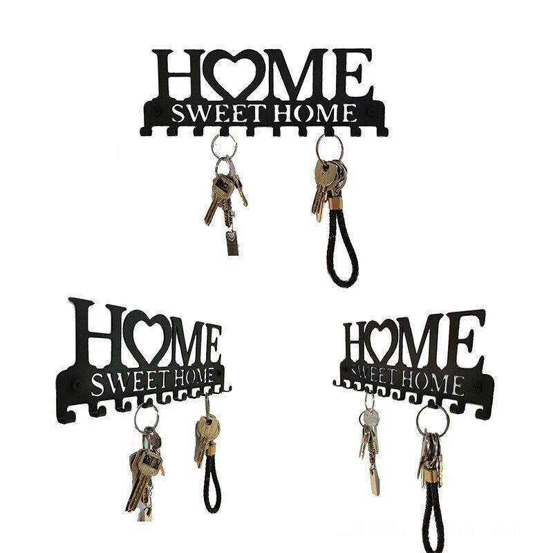 10 Hooks Door Back Organizer Key Holder Hanging Wall Mounted Hanger Storage Rack