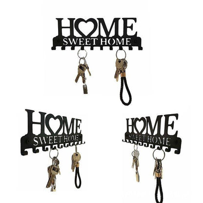 10 Hooks Door Back Organizer Key Holder Hanging Wall Mounted Hanger Storage Rack