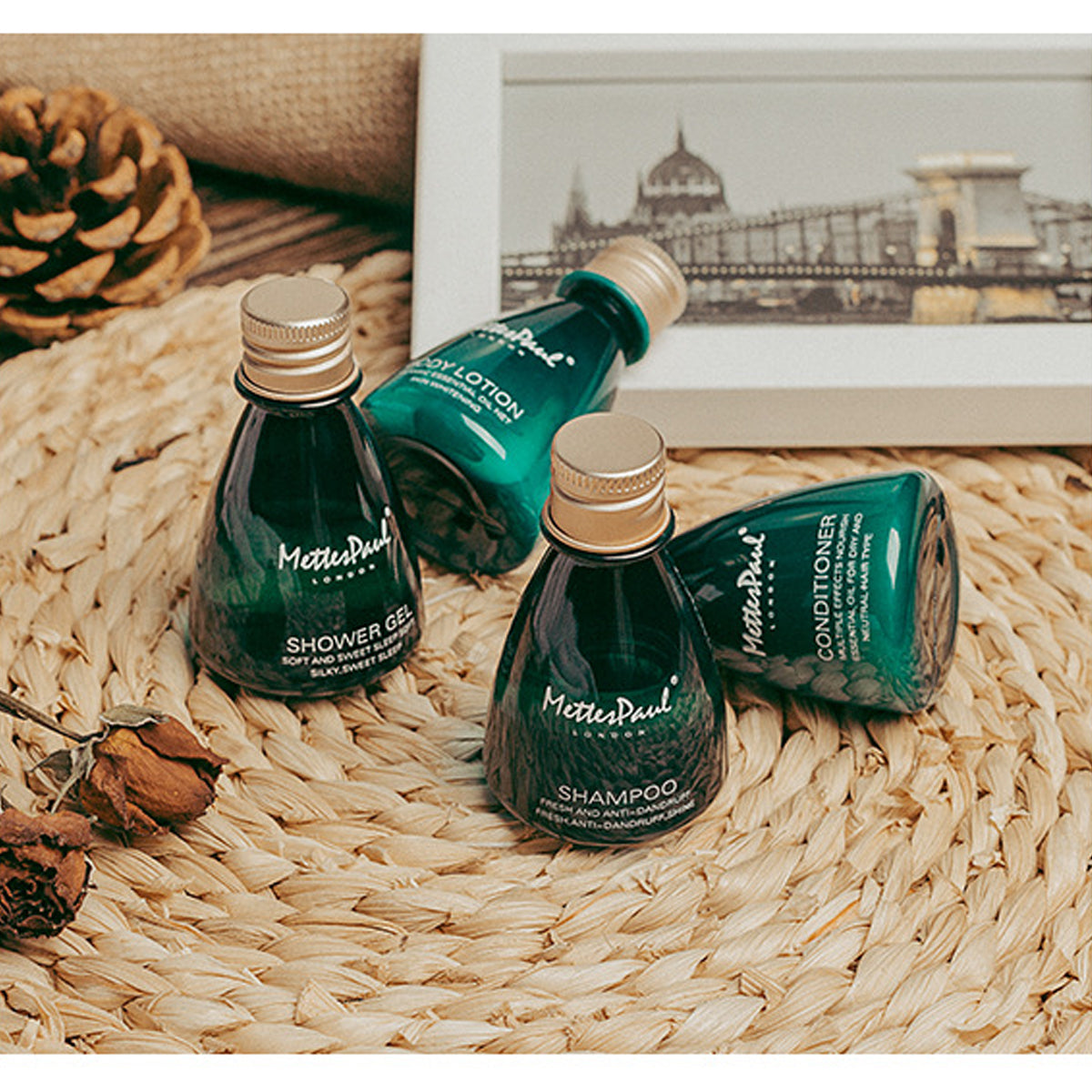 20 Pcs Travel Size Shampoo Shower Gel Disposable Set