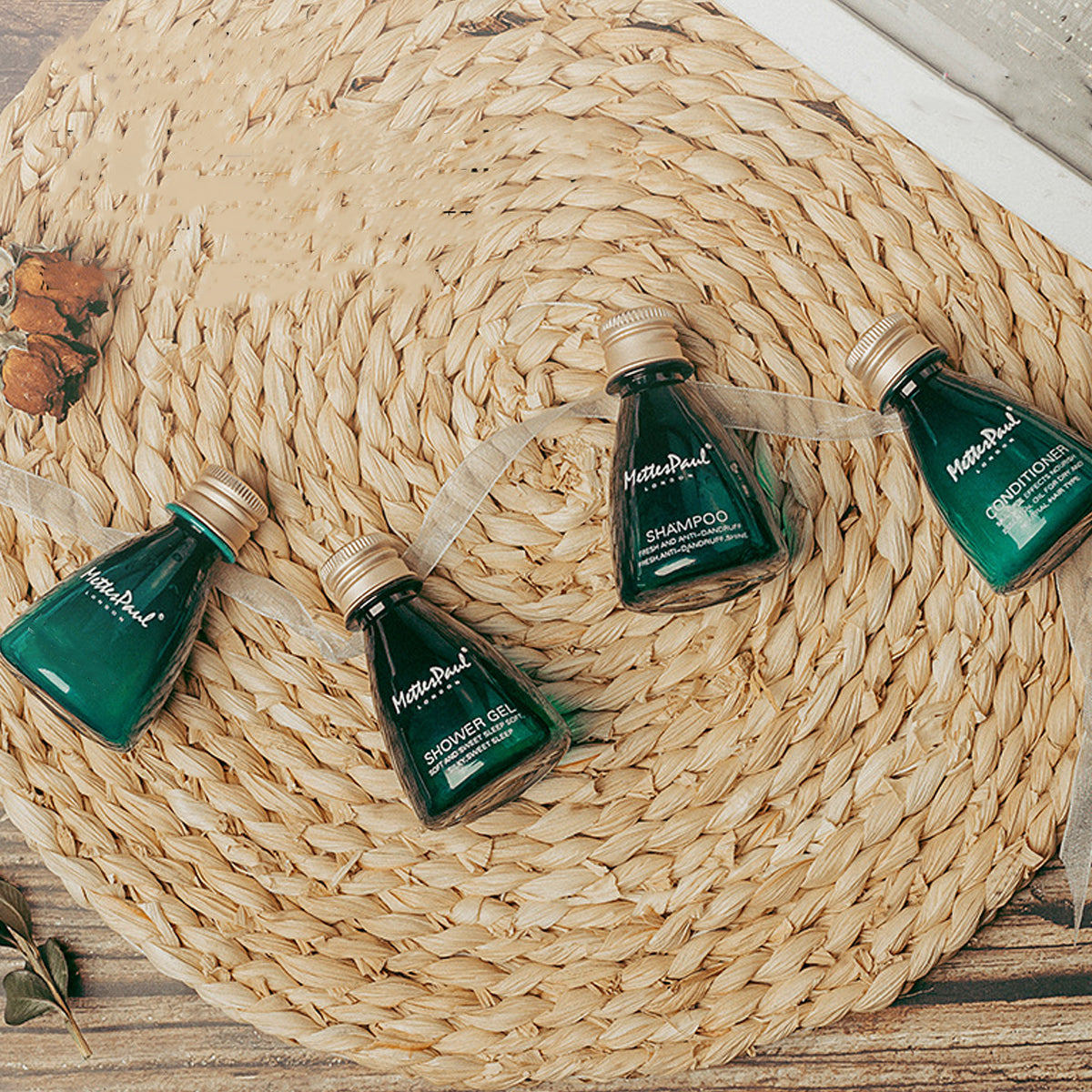 20 Pcs Travel Size Shampoo Shower Gel Disposable Set