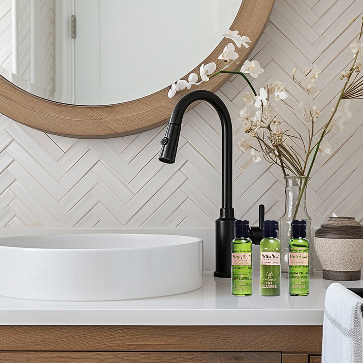20 Bottles Hotel Toiletries Set Travel Size Bathroom