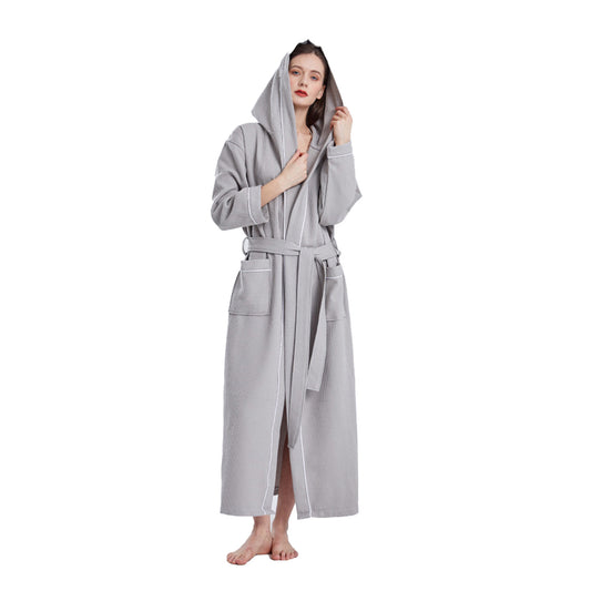 Quick Dry Absorbent Hooded Bathrobe for Home or Hotel