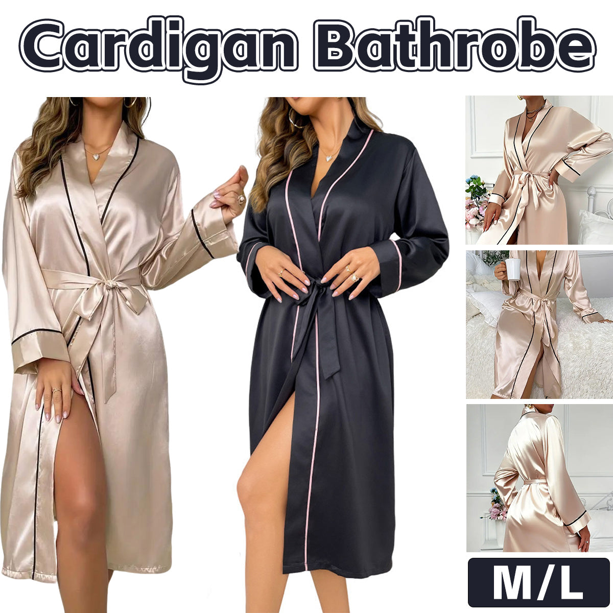 Hotel Bathrobe in 2 Colours and 2 Guest Sizes – Product View 2