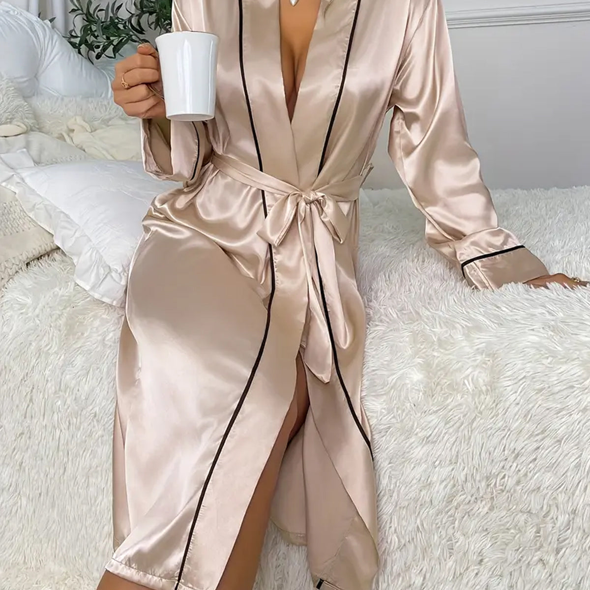 Hotel Bathrobe in 2 Colours and 2 Guest Sizes – Product View 9
