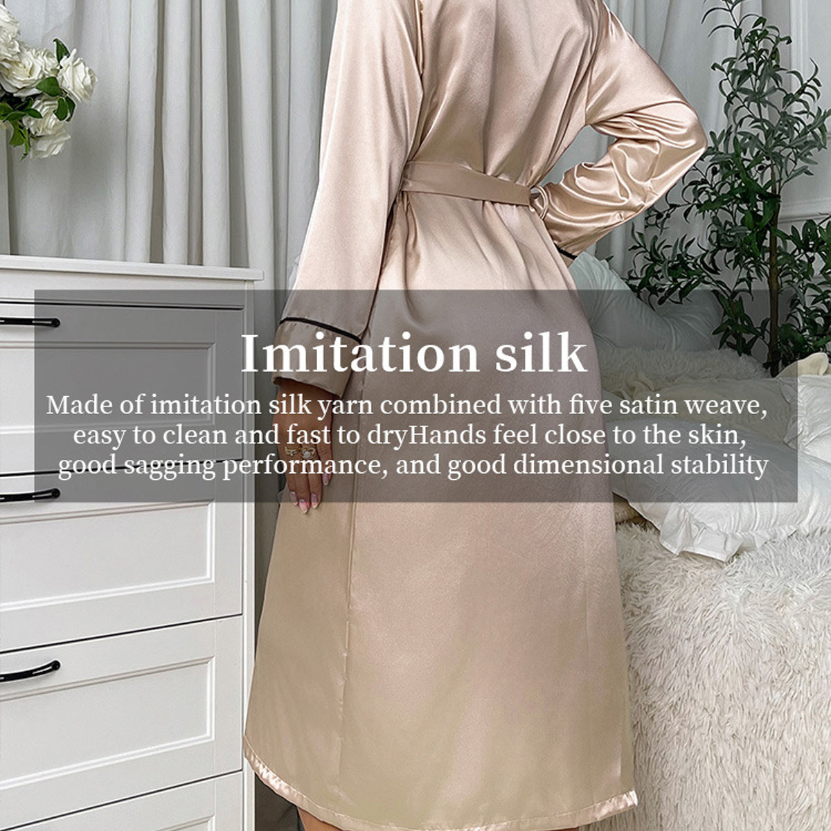 Hotel Bathrobe in 2 Colours and 2 Guest Sizes – Product View 4