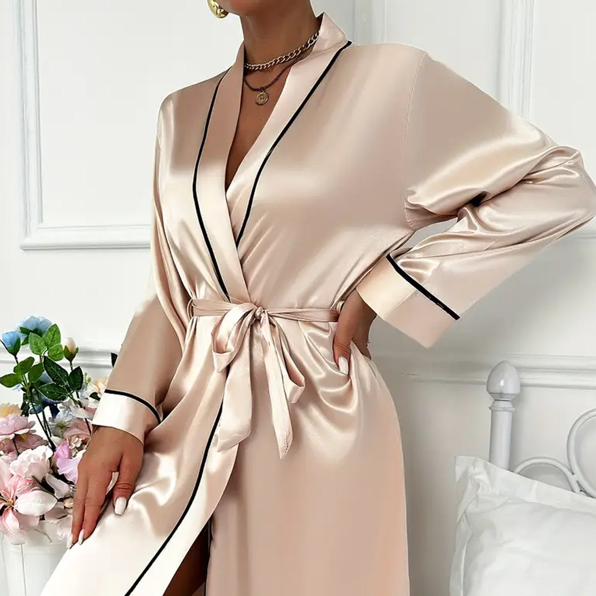 Hotel Bathrobe in 2 Colours and 2 Guest Sizes – Product View 12