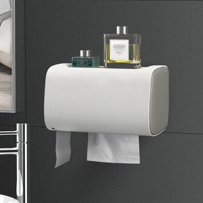 Bathroom Tissue Holder with Waterproof Storage – Product View 8