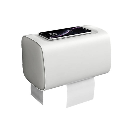 Bathroom Tissue Holder with Waterproof Storage
