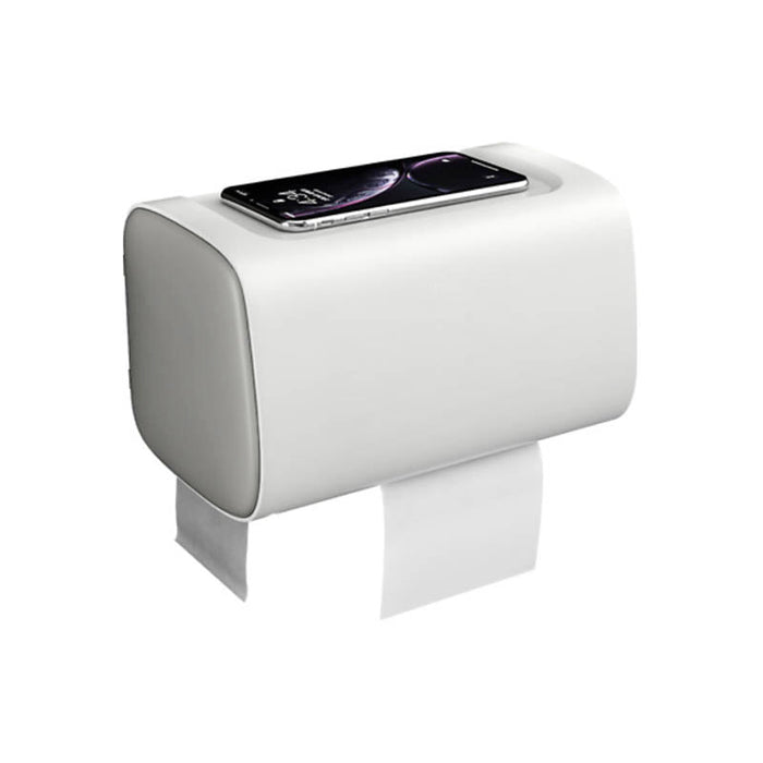 Bathroom Tissue Holder with Waterproof Storage
