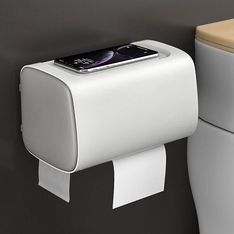 Bathroom Tissue Holder with Waterproof Storage – Product View 9