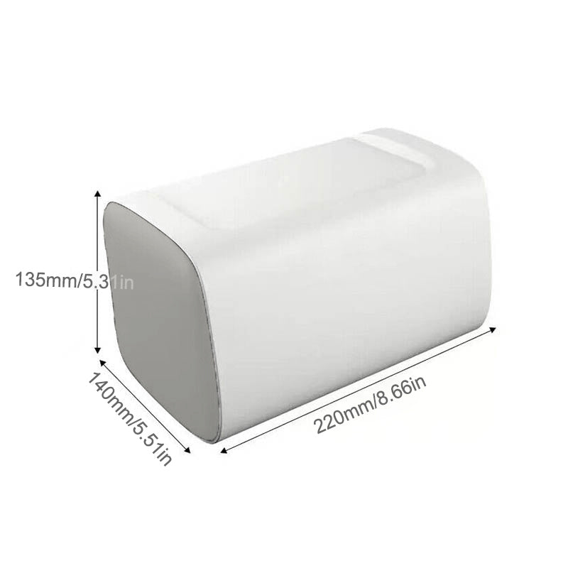 Bathroom Tissue Holder with Waterproof Storage – Product View 3