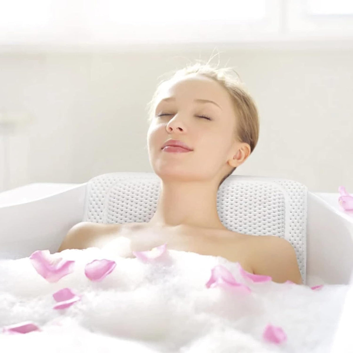 Non Slip PVC Full Body Bath Mat Massage Cushion with Suction Cups for Bathtub AU