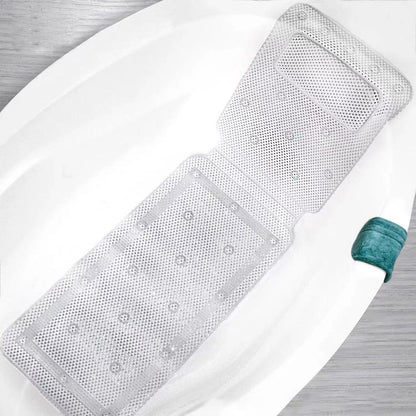Non Slip PVC Full Body Bath Mat Massage Cushion with Suction Cups for Bathtub AU
