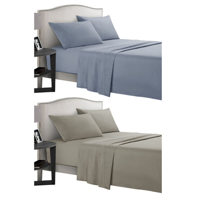 Four Piece Bed Sheet Set Soft Breathable Bedding Linen