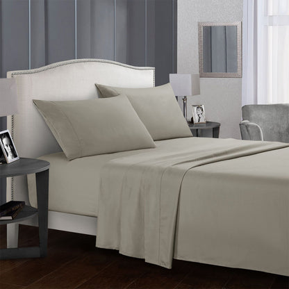 Four Piece Bed Sheet Set Soft Breathable Bedding Linen