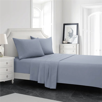 Four Piece Bed Sheet Set Soft Breathable Bedding Linen