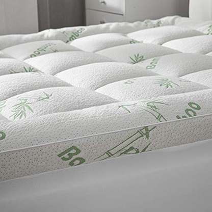 Quilted Bamboo Fiber Mattress Protector Air Layer Washable