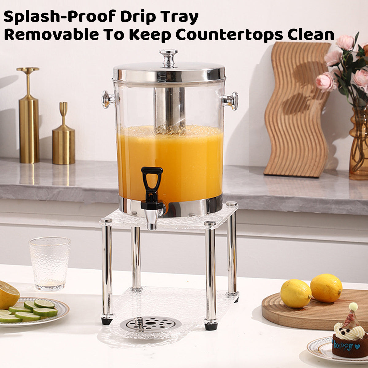 8L Detachable Beverage Dispenser Food-Grade for Events