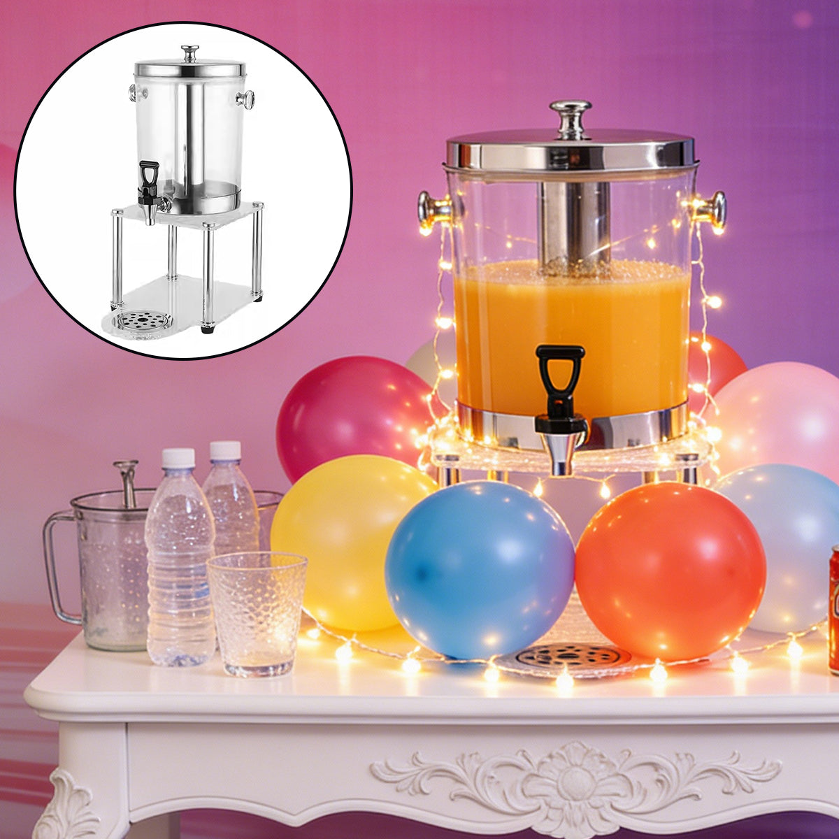 8L Detachable Beverage Dispenser Food-Grade for Events