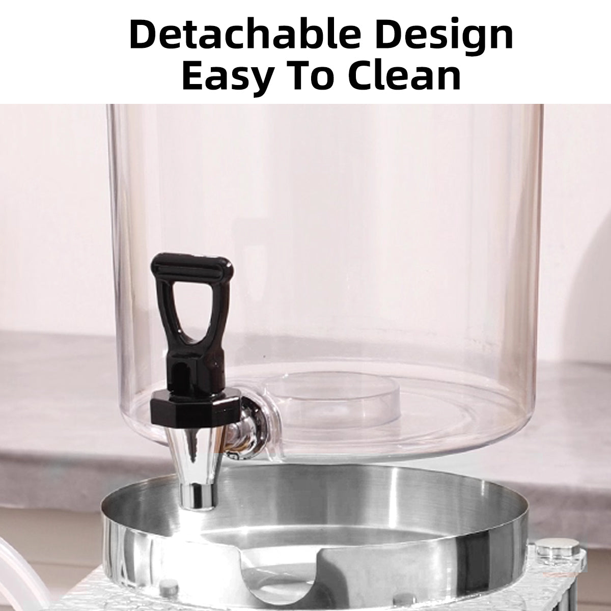 8L Detachable Beverage Dispenser Food-Grade for Events
