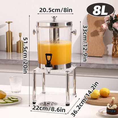 8L Detachable Beverage Dispenser Food-Grade for Events