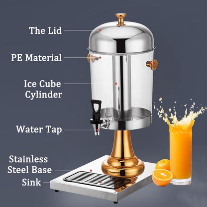 8L Stainless Steel Juice Dispenser Cold Beverage Coffee Milk Tea Machine AU