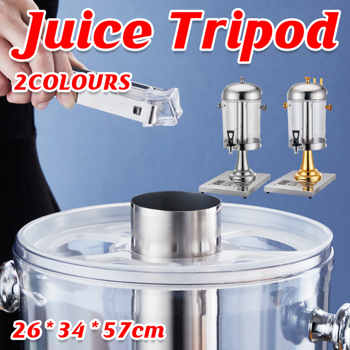 8L Stainless Steel Juice Dispenser Cold Beverage Coffee Milk Tea Machine AU