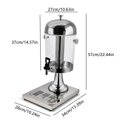 8L Stainless Steel Juice Dispenser Cold Beverage Coffee Milk Tea Machine AU