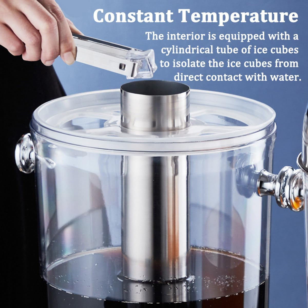 8L Stainless Steel Juice Dispenser Cold Beverage Coffee Milk Tea Machine AU