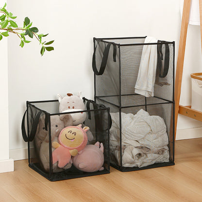 Foldable Mesh Laundry Hamper Basket for Home and Travel