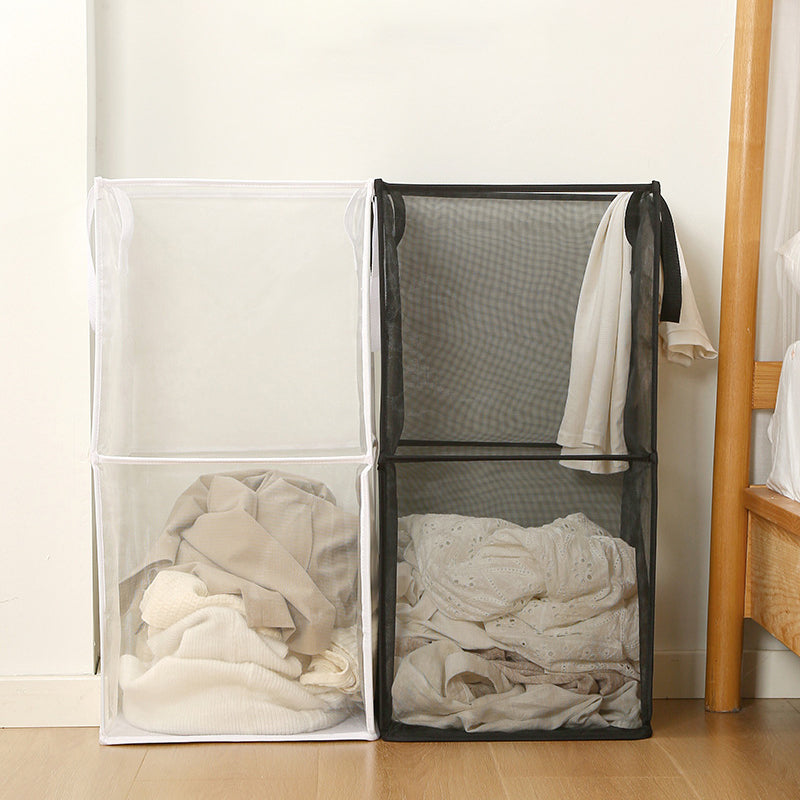 Foldable Mesh Laundry Hamper Basket for Home and Travel