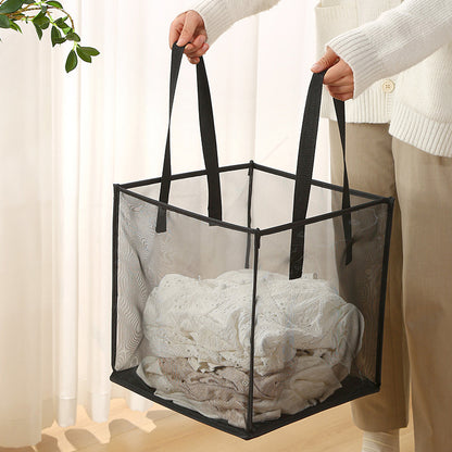 Foldable Mesh Laundry Hamper Basket for Home and Travel