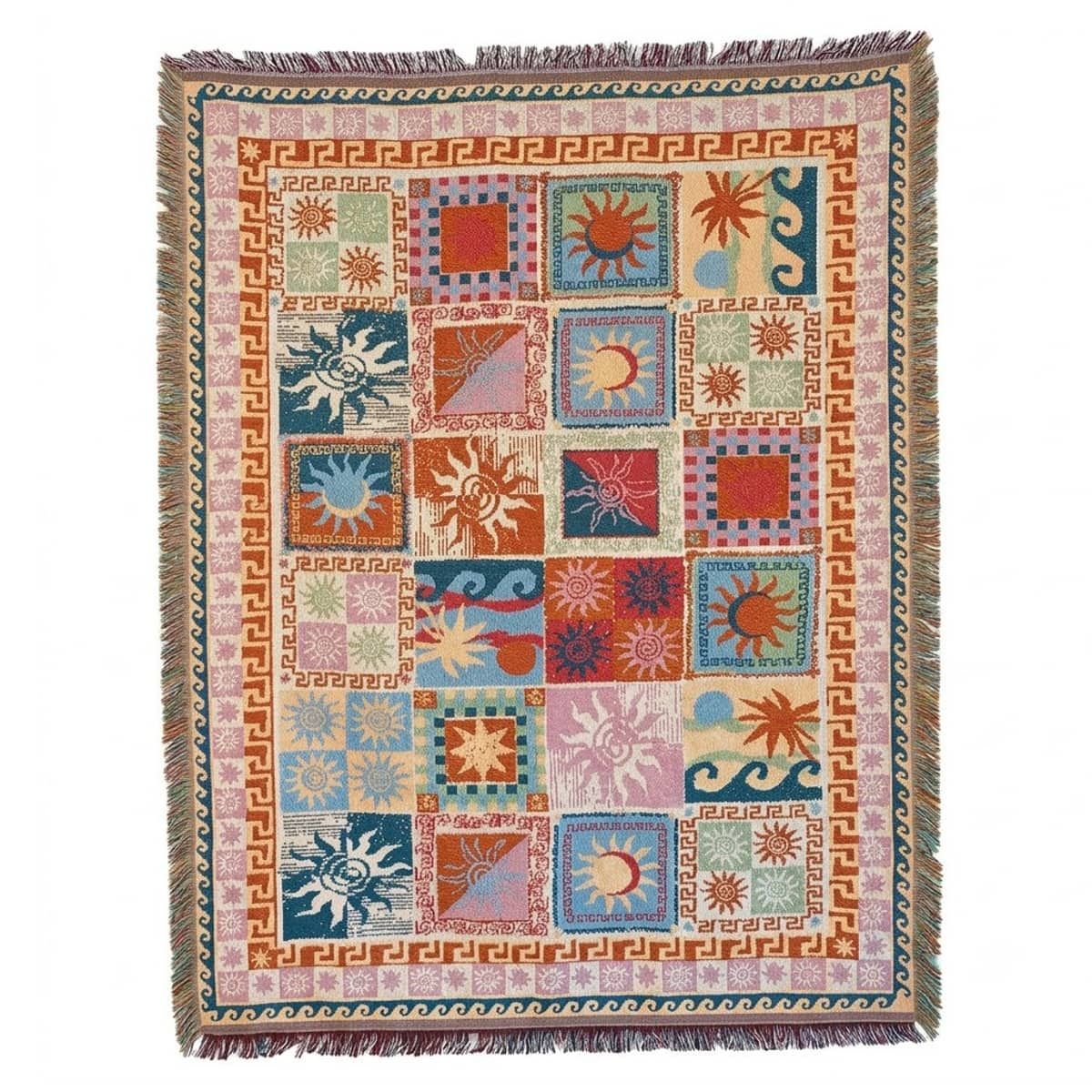 Decorative Jacquard Throw Blanket 160 x 130cm