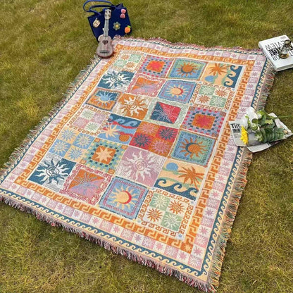 Decorative Jacquard Throw Blanket 160 x 130cm – Size Guide