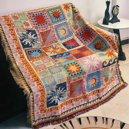 Decorative Jacquard Throw Blanket 160 x 130cm – Size Guide