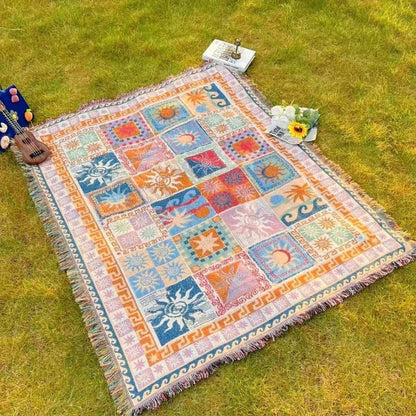 Decorative Jacquard Throw Blanket 160 x 130cm – Size Guide