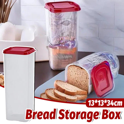 Bread Keeper Loaf Storage Container Vertical Bread Box Bin with Sealed Lid