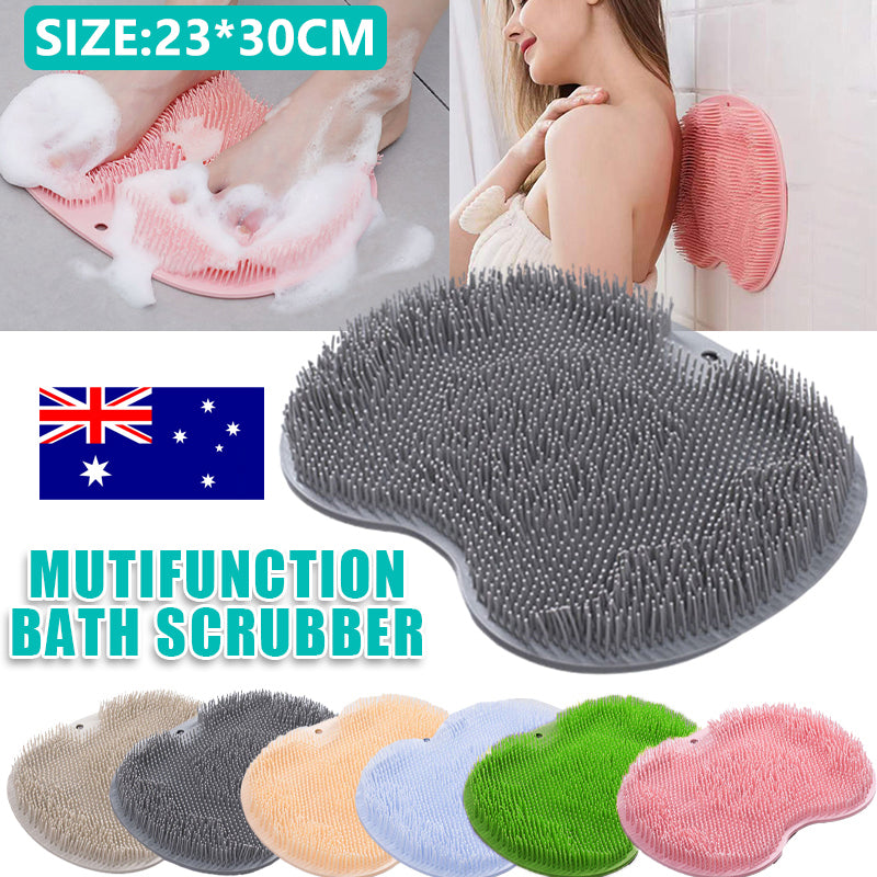 TPR Shower Foot Scrubber Exfoliating Massage Pad 30x23cm