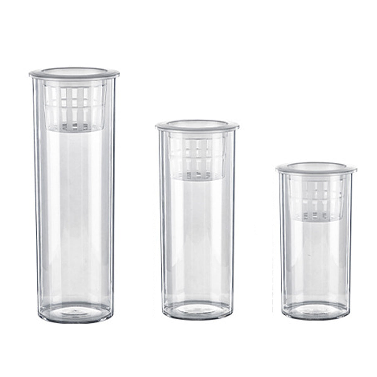 Hydroponic Plant Vase Cylindrical Straight Design Glass Fish Tank for Home Decor