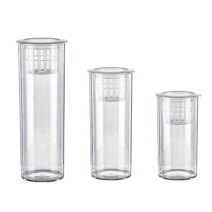 Hydroponic Plant Vase Cylindrical Straight Design Glass Fish Tank for Home Decor