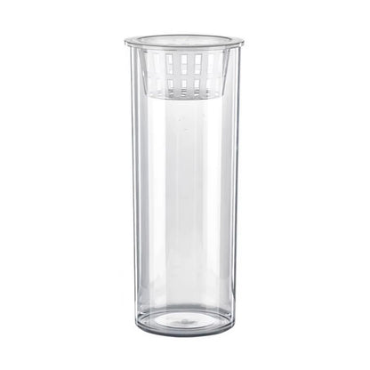 Hydroponic Plant Vase Cylindrical Straight Design Glass Fish Tank for Home Decor
