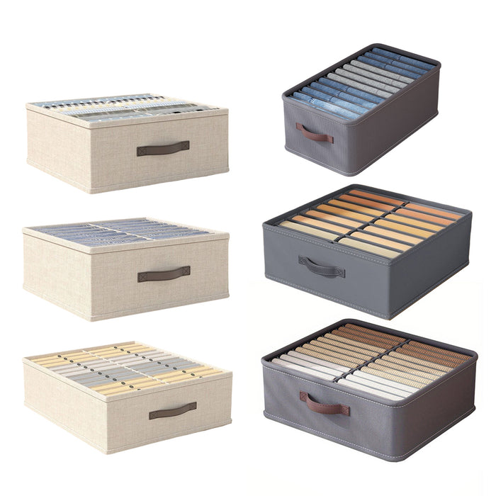 Closet Storage Box with Divided Compartments
