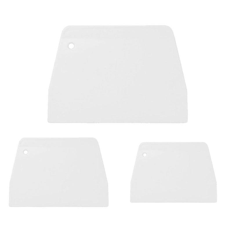 Dough Cutter Scraper Set Pastry Bowl Bench Scraper Fondant Tool 3 Pack