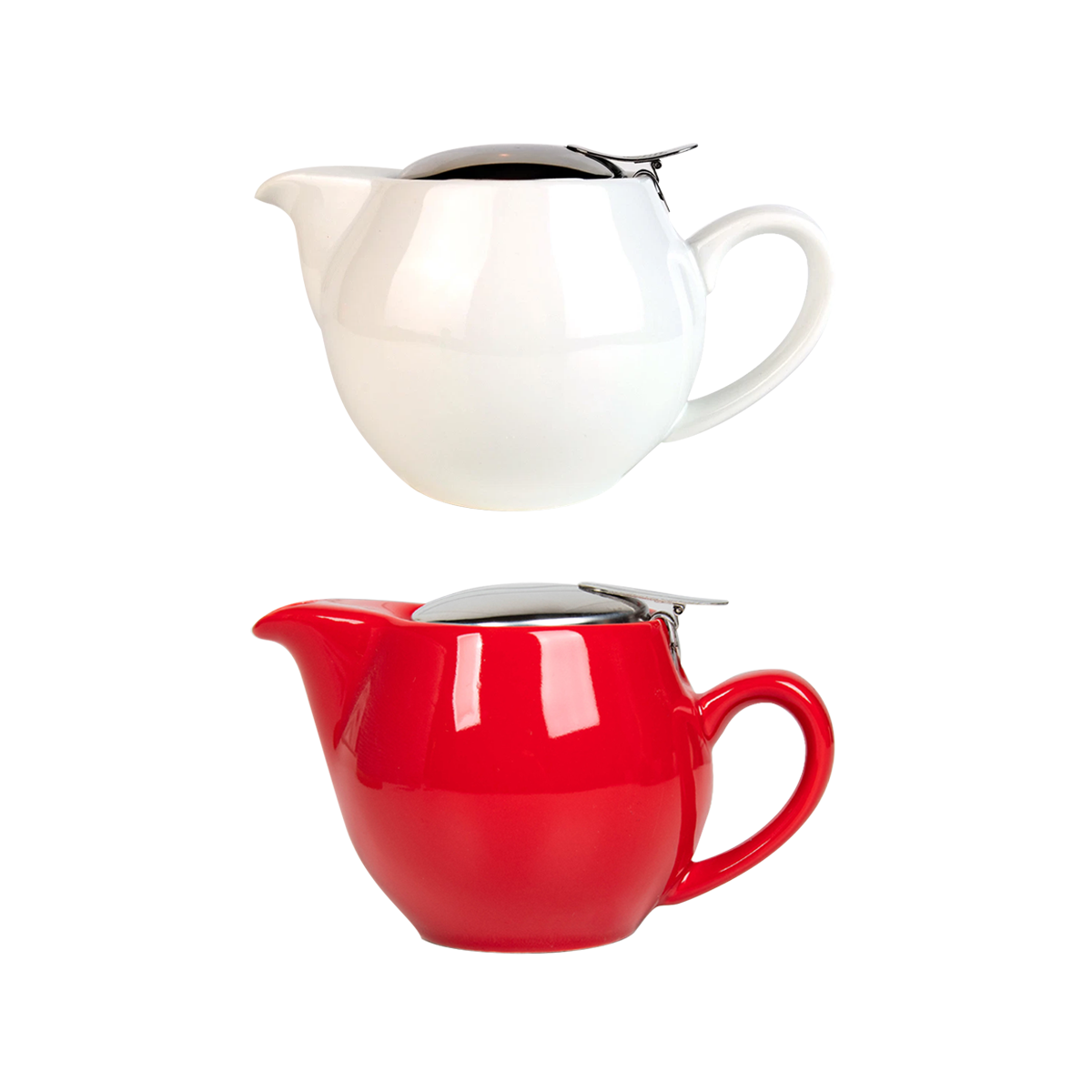 Ceramic Teapot with Stainless Steel Filter and Lid