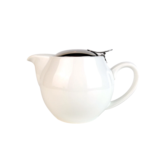 Ceramic Teapot with Stainless Steel Filter and Lid
