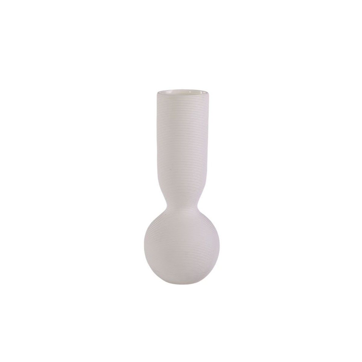 Simple White Ceramic Vase Ornament for Living Room Bedroom Decor
