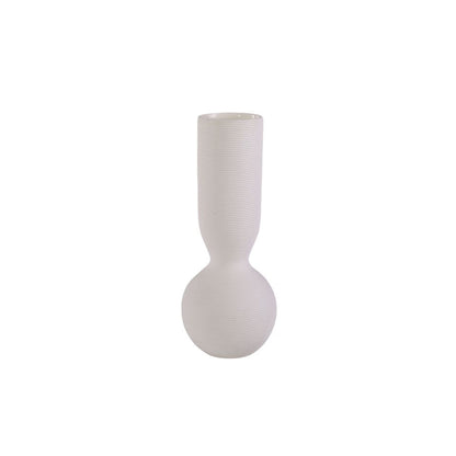Simple White Ceramic Vase Ornament for Living Room Bedroom Decor