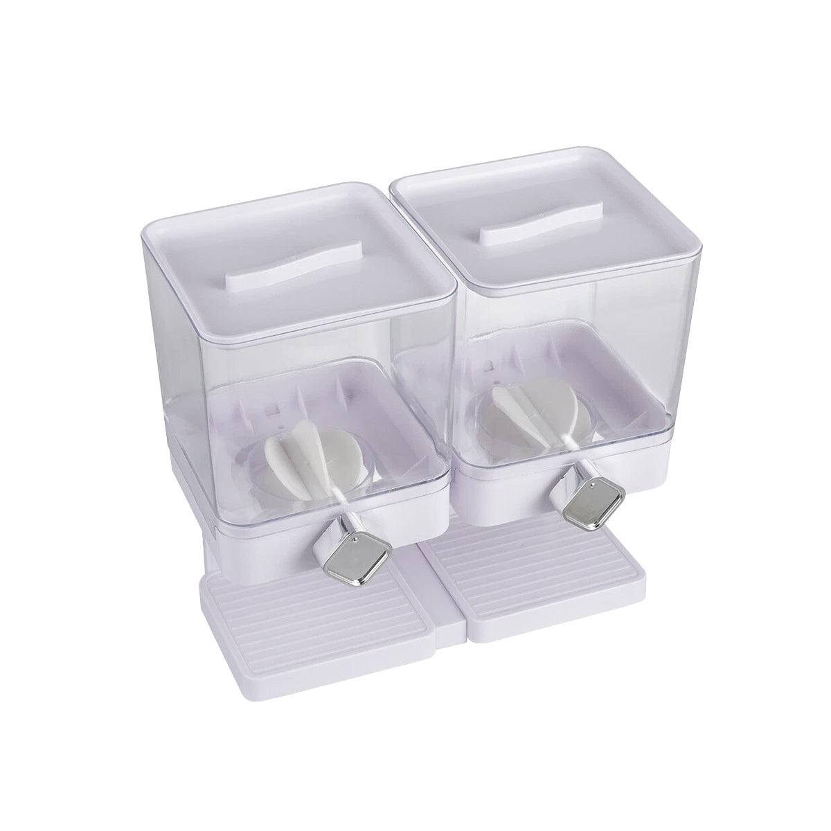 Double Cup Grain Storage Distributor Clear for Rice Cereal Nuts Pasta Use AU