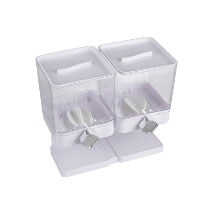 Double Cup Grain Storage Distributor Clear for Rice Cereal Nuts Pasta Use AU