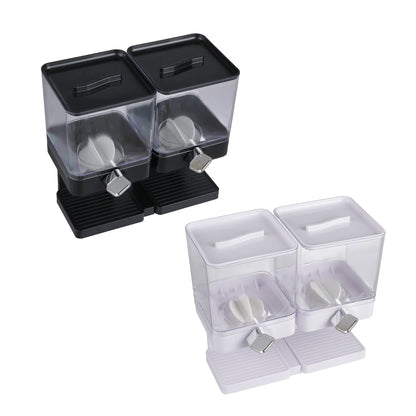 Double Cup Grain Storage Distributor Clear for Rice Cereal Nuts Pasta Use AU